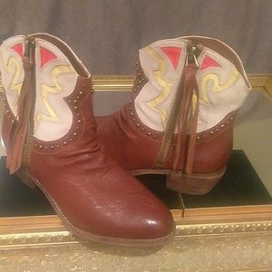 Sam Edelman western bootie with embellishment